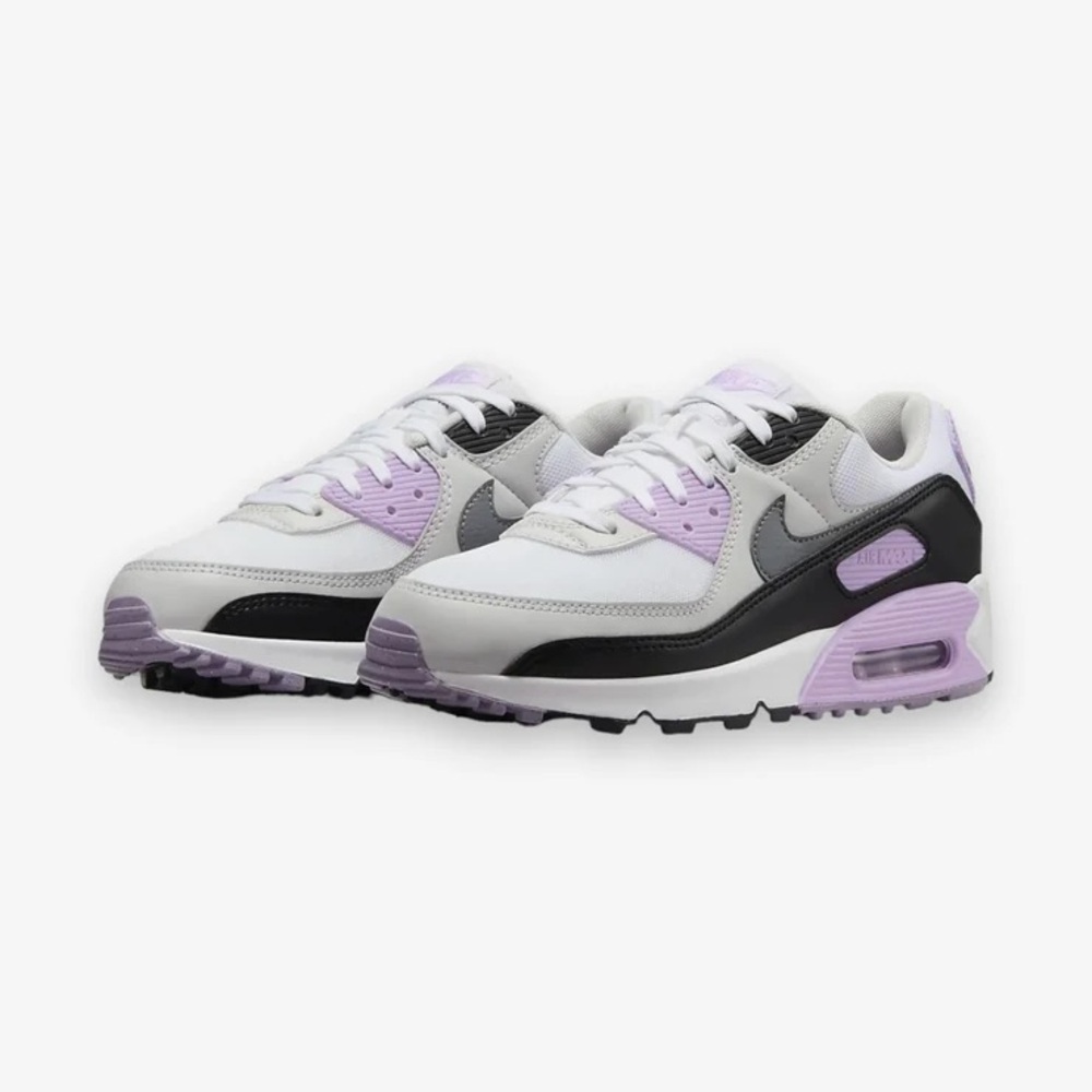 Nike Women's Sneakers in White, Black, and Purple